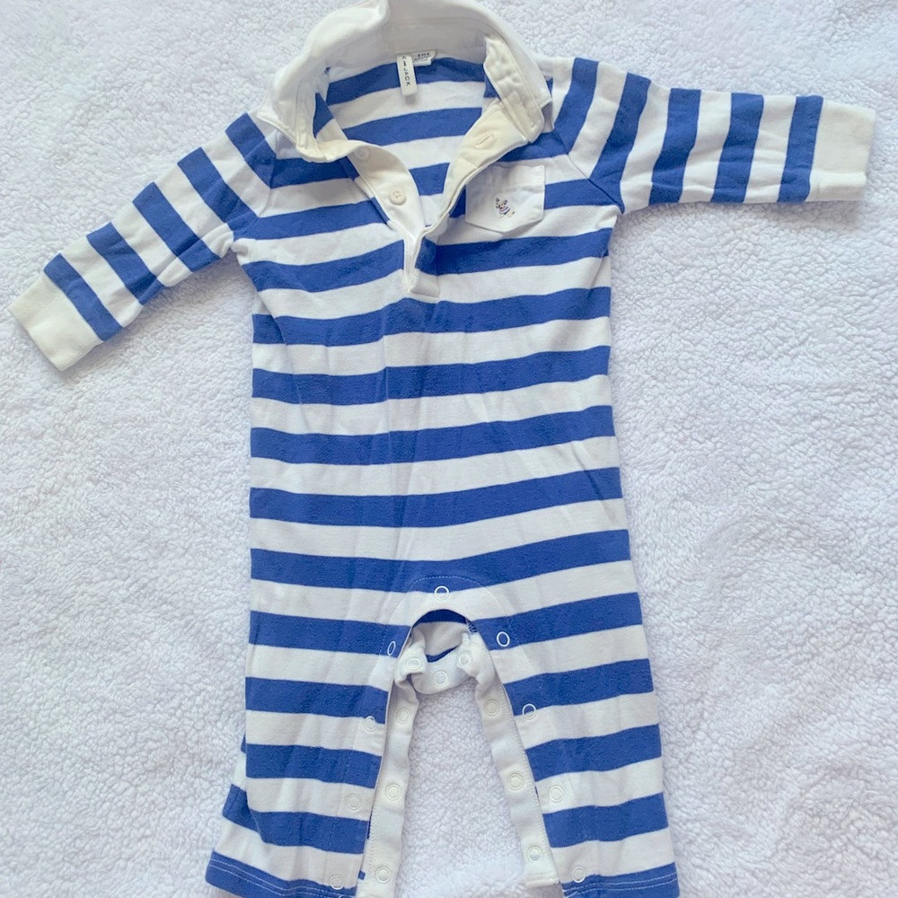 Janie and Jack Striped Collared Outfit